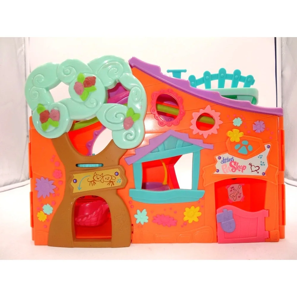 LPS Littlest Pet Shop Orange Clubhouse Tree House PlaySet ‎ 2007